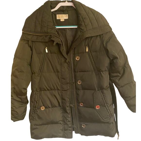 Michael Kors Jackets & Blazers - Michael Kors Brown Jacket with Belt Size L Traditional Warm Quality Cozy